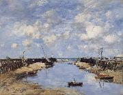 Eugene Boudin The Entrance to Trouville Harbour china oil painting reproduction